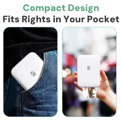 Premium Pocket Photo Printer (20 Photo Sheets)