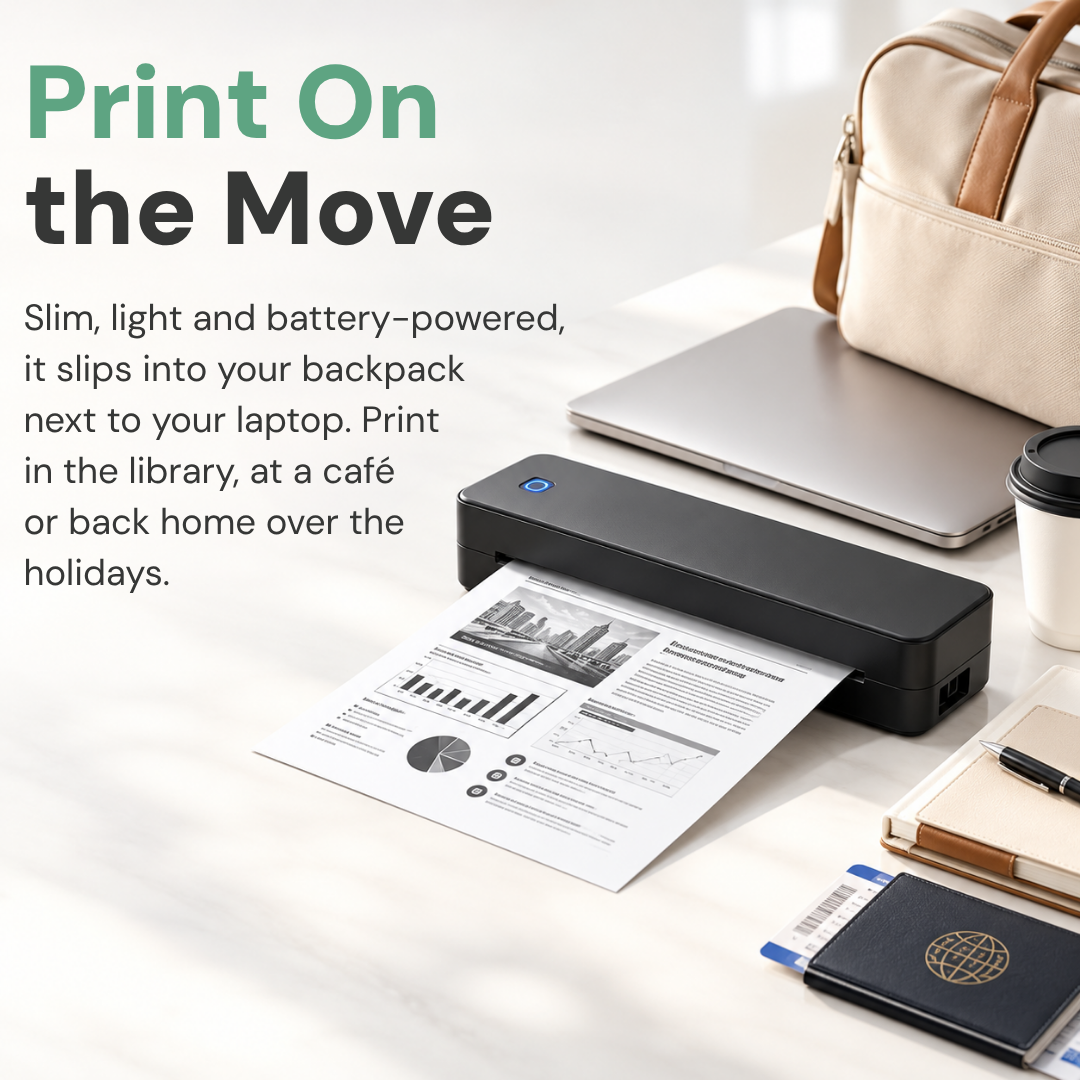 Premium Portable A4 Inkless Printer